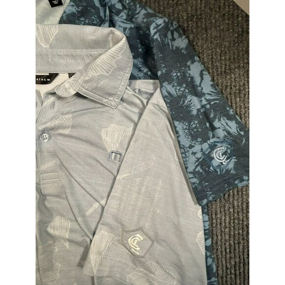TravisMathew Men's Polo Shirts Lot of 3 L Leaf & Floral Patterns Short Sleeves - Picture 5 of 13